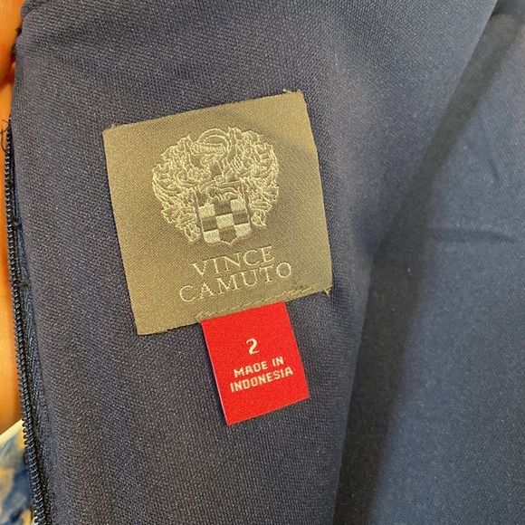 Vince Camuto Fit and Flare Floral Print Dress - Picture 9 of 12